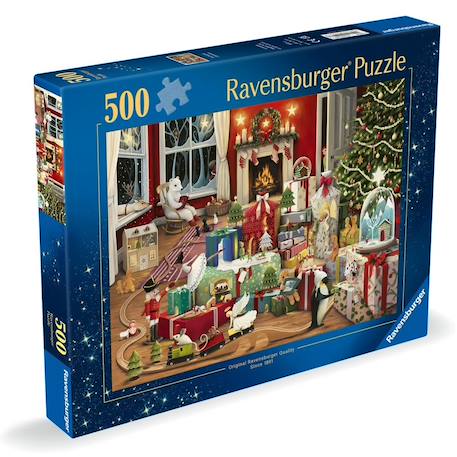 Puzzle un noël enchanté 500 pcs Bleu 1 - vertbaudet enfant 