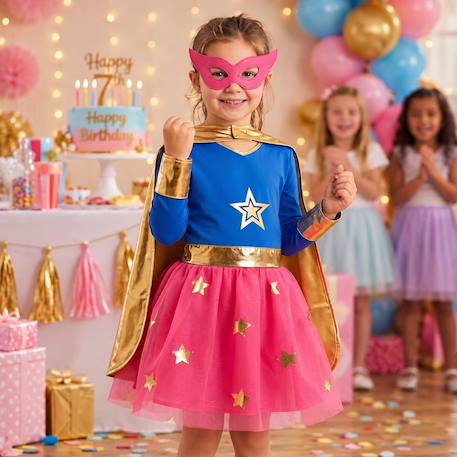 Déguisement enfant super héroïne Bleu 1 - vertbaudet enfant 