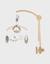 Mobile musical bras en bois - plumes de lune Blanc 1 - vertbaudet enfant 