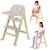 Chaise haute évolutive en bois 3en1 floris jusqu’à 40 kg avec harnais 5 points Beige natural+White natural 1 - vertbaudet enfant 