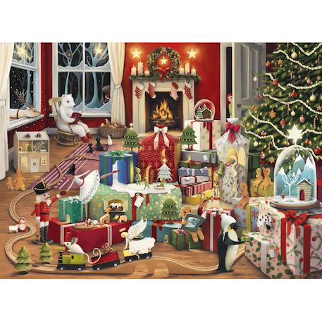 Puzzle un noël enchanté 500 pcs Bleu 2 - vertbaudet enfant 