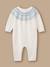Combinaison en tricot jacquard bébé Ecru 1 - vertbaudet enfant 
