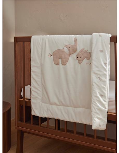 Couverture en veloudoux® - bali et moka Blanc 6 - vertbaudet enfant 