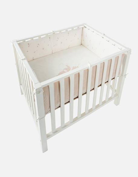 Tapis de parc veloudoux - bali & moka Blanc 1 - vertbaudet enfant 