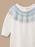 Combinaison en tricot jacquard bébé Ecru 2 - vertbaudet enfant 
