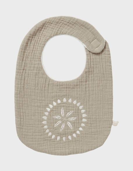 Lot de 3 bavoirs coton bio Blanc 5 - vertbaudet enfant 
