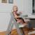 Chaise haute évolutive en bois 3en1 floris jusqu’à 40 kg avec harnais 5 points Beige natural+White natural 8 - vertbaudet enfant 
