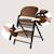 Chaise haute évolutive en bois 3en1 celia jusqu’à 110 kg avec réglage à une main Black wood+Grey wood+White cream+White natural wood 3 - vertbaudet enfant 