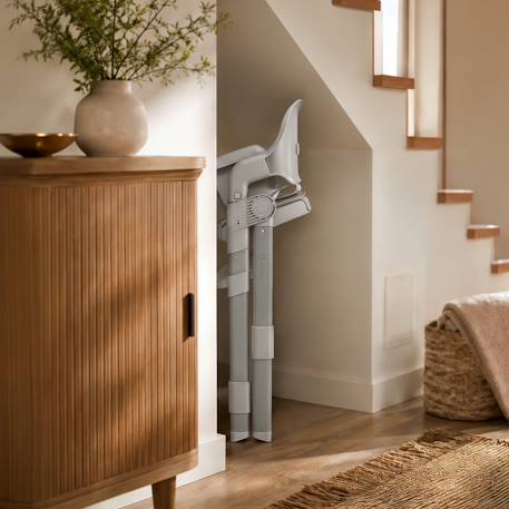 Chaise haute évolutive matt réglable en hauteur et pliable jusqu’à 110 kg Grey stone 3 - vertbaudet enfant 