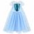 Déguisement enfant robe de princesse elsa Bleu 2 - vertbaudet enfant 