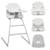 Chaise haute évolutive dalia ultra-légère jusqu’à 60 kg Grey stone+Grey stone natural 1 - vertbaudet enfant 