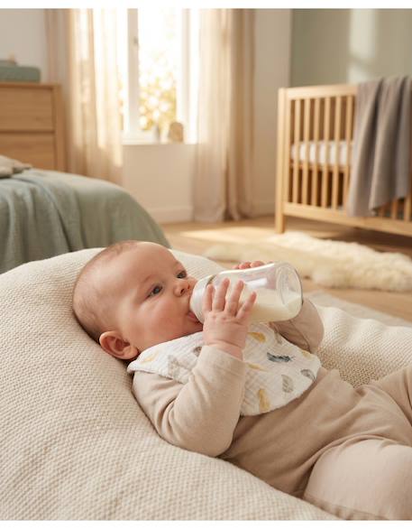 Lot de 3 bavoirs coton bio Blanc 3 - vertbaudet enfant 