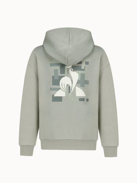 Sweat à capuche relax en molleton gratté kids seasonals Kaki 3 - vertbaudet enfant 