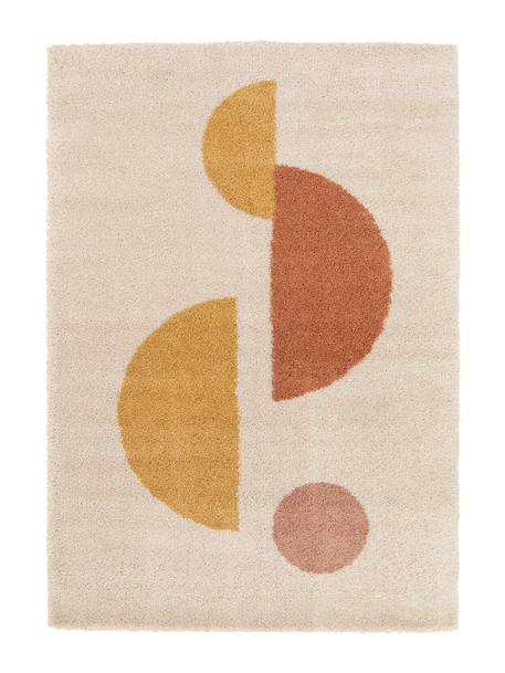 Tapis shaggy épais et confortable moon Terracotta 1 - vertbaudet enfant 