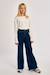Jean taille haute, coupe évasée Black denim+Denim blue+Denim dark blue 15 - vertbaudet enfant 