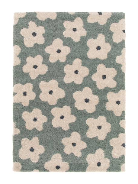 Tapis enfant épais et confortable fleurs Jaune naturel+Rose poudrée+Vert naturel 13 - vertbaudet enfant 