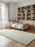 Tapis doux et épais plush Beige sable+Blanc pur 2 - vertbaudet enfant 