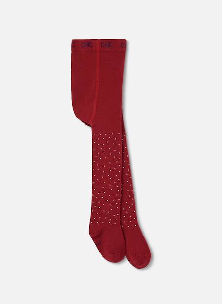 Collants avec strass Rouge 1 - vertbaudet enfant 