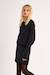 Pull en maille col rond, motif cœurs - fille Noir 5 - vertbaudet enfant 