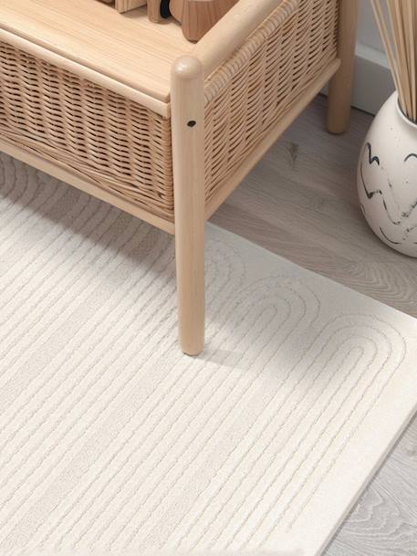 Tapis doux motifs en relief sinea Beige sable+Bleu naturel+Brun naturel 2 - vertbaudet enfant 