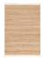 Tapis rayé fait main en laine et jute raj Beige sable+Rose poudrée 7 - vertbaudet enfant 