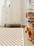 Tapis damier poils longs doux et volumineux checkers Beige sable+Bleu naturel+Gris minéral+Jaune naturel+Rose poudrée+Terracotta+Vert naturel 2 - vertbaudet enfant 