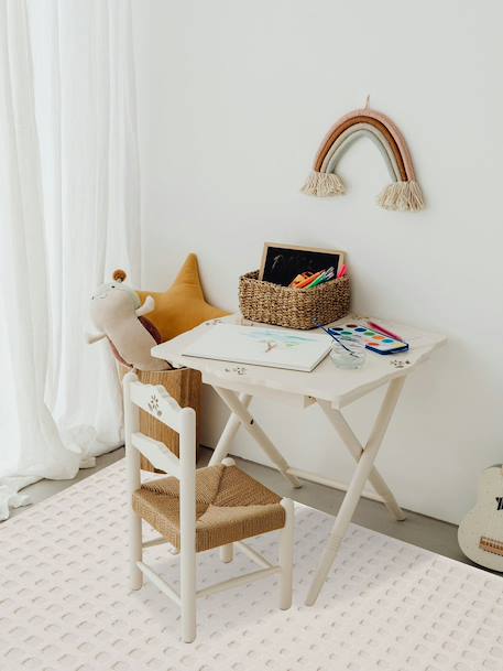 Tapis à relief doux et élégant pixel Beige sable+Bleu naturel+Brun naturel 2 - vertbaudet enfant 