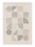 Tapis géométrique doux et confortable modul Vert naturel 1 - vertbaudet enfant 