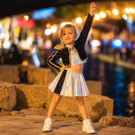 Déguisement enfant ensemble pop star Noir 1 - vertbaudet enfant 