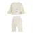 Ensemble bébé gilet croisé et pantalon en velours flocon Ecru 2 - vertbaudet enfant 