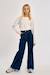 Jean taille haute, coupe évasée Black denim+Denim blue+Denim dark blue 11 - vertbaudet enfant 