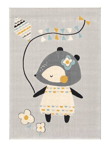 Tapis enfant doux et antistatique jolly Gris minéral 1 - vertbaudet enfant 