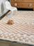 Tapis shaggy poils longs motif contemporain boho Terracotta 2 - vertbaudet enfant 