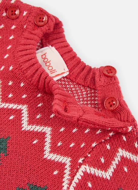 Pyjama bébé imprimée père noël Rouge 3 - vertbaudet enfant 