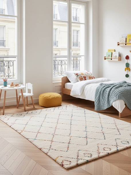 Tapis shaggy design doux et volumineux harlequin Beige sable 2 - vertbaudet enfant 