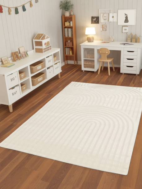 Tapis doux et confortable et graphique arcade Beige sable 2 - vertbaudet enfant 