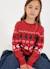 Pull de noël imprimé père noël Rouge 2 - vertbaudet enfant 
