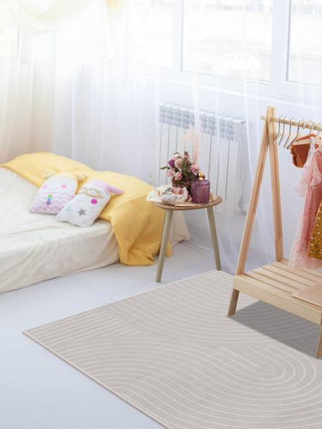 Tapis super doux très graphique volute Gris minéral 2 - vertbaudet enfant 