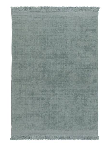 Tapis design doux en laine et coton fait main classic Gris minéral+Vert naturel 7 - vertbaudet enfant 