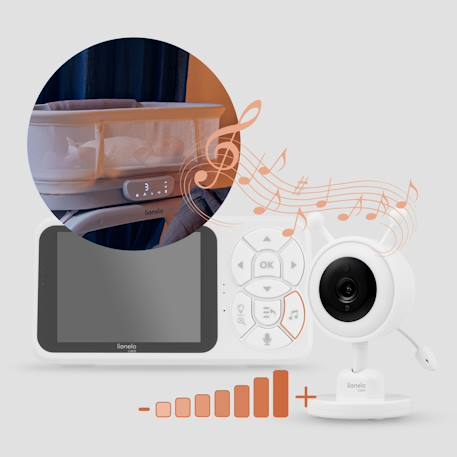 Babyphone vidéo babyline 3.4 avec écran 3,5', vision nocturne et autonomie jusqu’à 8 h White 5 - vertbaudet enfant 