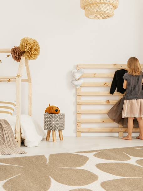 Tapis doux à motifs en relief blossom Blanc pur+Brun naturel 7 - vertbaudet enfant 