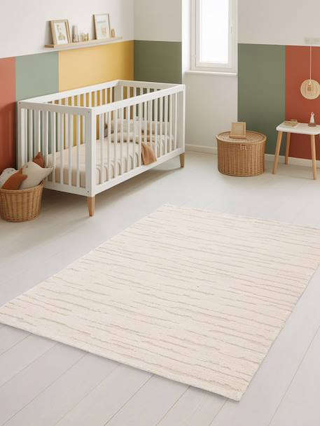 Tapis avec effet relief doux et confortable inuk Beige sable 2 - vertbaudet enfant 