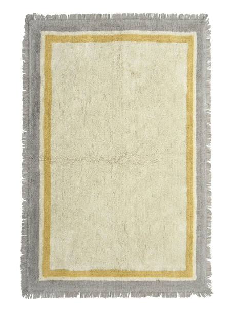 Tapis enfant en coton oscar Beige sable+Gris minéral 7 - vertbaudet enfant 