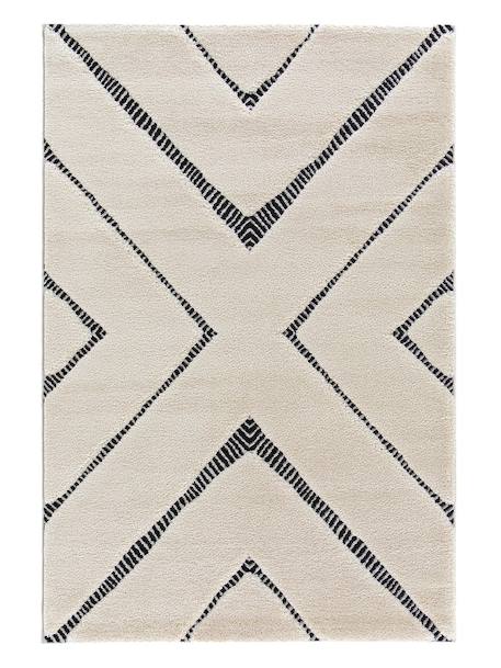 Tapis super doux à reliefs décoratifs kenza Beige sable 1 - vertbaudet enfant 