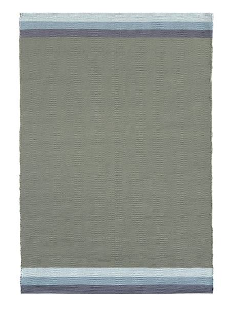 Tapis en coton recyclé tissé à la main fado Beige sable+Vert naturel 7 - vertbaudet enfant 