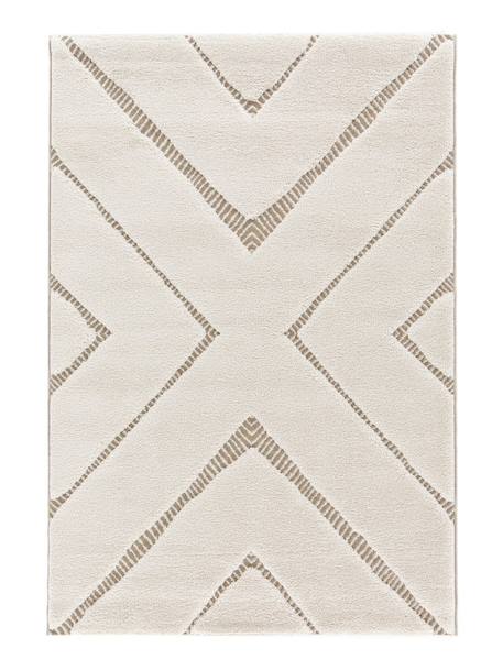 Tapis design avec effet relief romy Beige sable 1 - vertbaudet enfant 