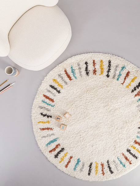 Tapis enfant rond tout doux arpege Beige sable 2 - vertbaudet enfant 