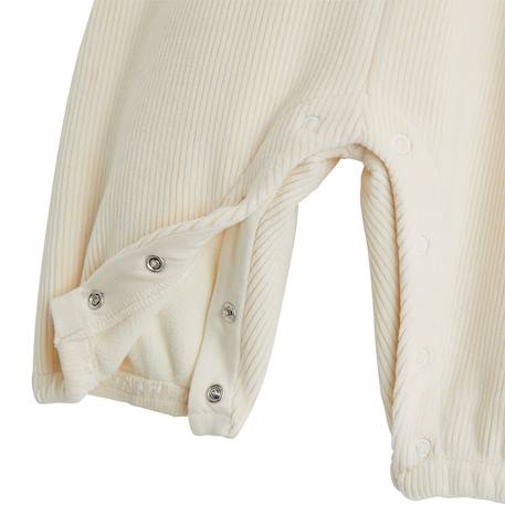 Ensemble salopette bébé en velours et t-shirt neige Ecru 5 - vertbaudet enfant 