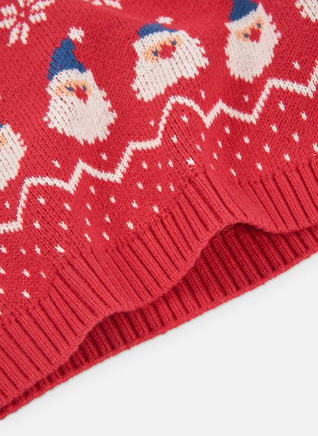 Pull de noël imprimé père noël Rouge 4 - vertbaudet enfant 