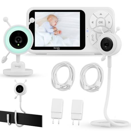 Babyphone vidéo babyline 3.4 avec écran 3,5', vision nocturne et autonomie jusqu’à 8 h White 1 - vertbaudet enfant 